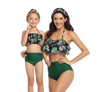 China 2022 Breathable Fashion Mommy and Me Swimsuit Babies Women Swimwear Factory Wholesale Family Matching Swimwear for sale