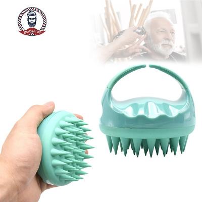 China Salon Mini Portable Silicone Hair Scalp Massage Comb Magic Hair Brush Soft Silicone Shampoo Brush Custom Logo Hair Brush for sale