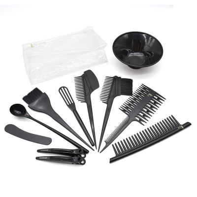 China Comfortable Household Hair Coloring Comb Brush Bowl 8 In One Set Hair Tool Tint Brush Bowl Dye Set for sale