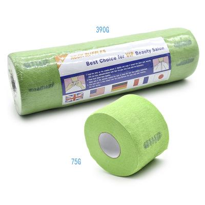 China Long Lasting Green Disposable Salon Hair Cutting Neck Paper Roll 5 Rolls/Neck Paper Strips Roll Wrap Expandable Neck Shaver Bundle for sale