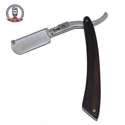 China Professional Single Blade Edge Barber Razor Travel Home Barber Straight Razor With Replacement Blades Easy Beard Shaving Face Male for sale