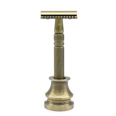 China Face Barber Shaving Holder Double Edge Safety Razor, Metal Manual Premium Wet Shaving Classic Razors Fits All Standard Razor Blades for sale