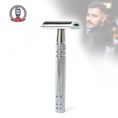 China Twin Blade Men's Classic Razor Old Fashioned T-Razor Accept Customization for sale