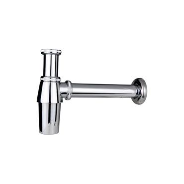 China Wholesale Modern Chrome Plated Flexible Brass Sink Drain Bottle Trap Hose for sale