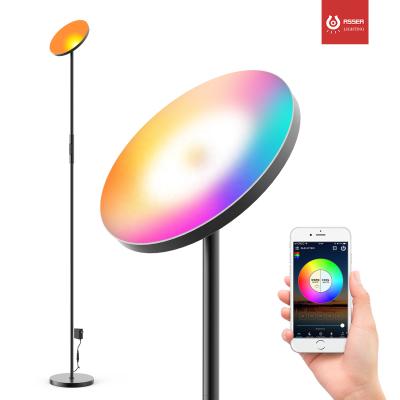 China Modern Smart Super Bright Floor Lamp Decorative LED WIFI Floor Lamp for sale