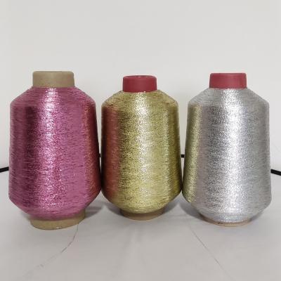 China High Tenacity High quality MX-Type Lurex Metallic Yarn Brazil Mexico 12mic 2*30D polyester /nylon  RAINBOW COLORS metallic yarn for sale