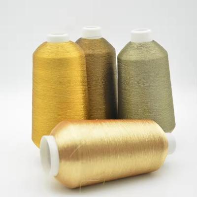 China High Tenacity Pakistan Bangladesh Hot Sell TOBACCO /7272/1552 Copper Metallic Yarn For Computer Embroidery METALLIC YARN for sale