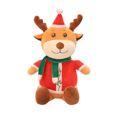 China 2021 Eco-Friendly Singing Musical Lit Stuffed Reindeer Moose Little Deer Cute Stuffed Animals Moose Reindeer For Baby Boy Girls for sale