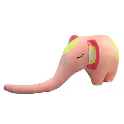 China Wholesale Eco-friendly Material Creative Animals Long Nose Elephant Pillow Anime Toys Plush Christmas Stuffed Doll for sale