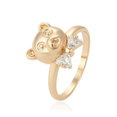 China 15570 ALLOY Xuping Lovely Gold Plated Cartoon Cute Design Ring For Kids for sale