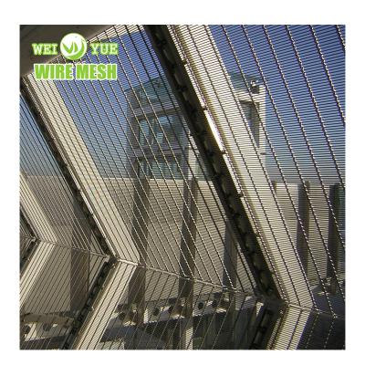 China Corrosion Resistant Decorative Stainless Steel Wire Mesh Cable Mesh For Curtain Wall / Facade 80x80 Mesh 304 for sale