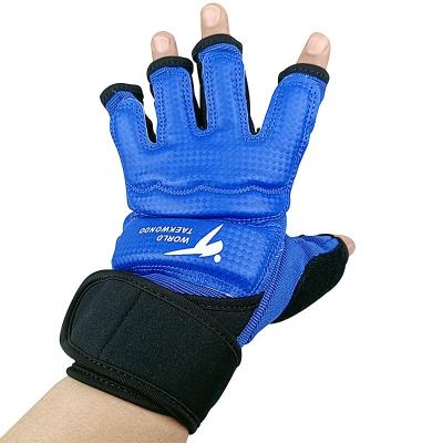 China Easy To Clean China Factory Customize Red Blue White Black Gold Muttahida Majlis-e-Amal Taekwondo Taekwondo Gloves for sale