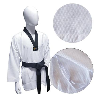 China Easy To Dry OEM Duty Ultralight 100% Polyester Fighter Taekwondo Uniform for sale