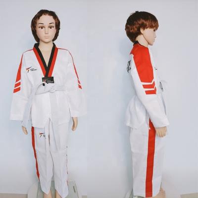 China Taekwondo Training Colorful High Quality China Manufacturer OEM Polycotton Cloth Kids Training Taekwondo Uniform for sale