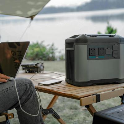 China Home / Outdoor Portable Lithium Ion Battery Portable Solar Power Station 1500W Generator for sale