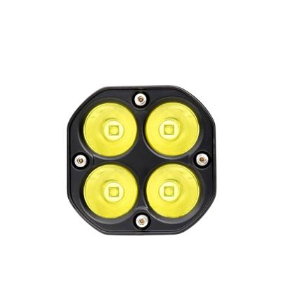 China PC Car Accessories 2021 Spot Driving Stun Gun Pulse 40W Working Led Light Yellow 3500K Headlight for sale