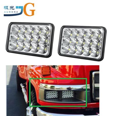 China Diecast Aluminum Housing Auto Spare Parts Led Lights With DOT Certification 4x6 LED Headlight For Trucks for sale