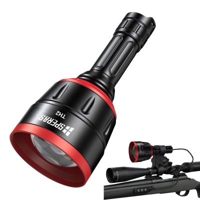 China Outdoor Camping Hiking Forest Hunting Red Light Torch Walking Flashlight Hunting Spot Lights with Long Battery Life for sale