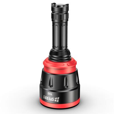 China Newest High Performance Durable Outdoor Camping Surge Portable Long Range Tactical Hunting Red Flashlight for sale