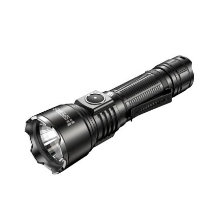 China Industrial Type C Tactical Police LED 1300lm 350m P9 LED Military Rechargeable Flashlights for sale