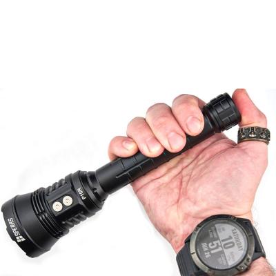 China WalkingTactical China Hot Sale Outdoor Camping Hiking Portable Durable Waterproof Black Background Powerful Flashlight for sale