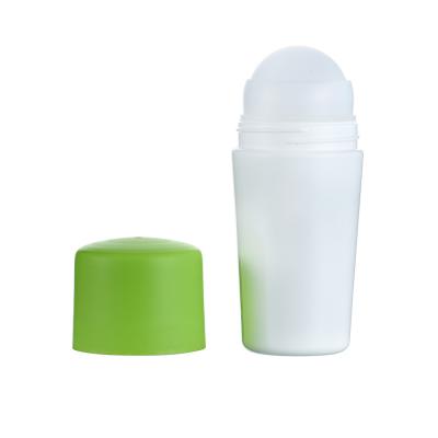 China 50ml Plastic Empty Roll On Perfume Bottles Essential Oil Roller Bottles for sale