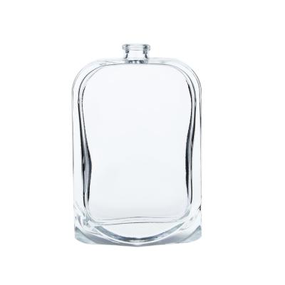 China Round Edge Empty Glass Perfume Bottles Transparent Empty Special Style for sale