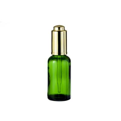 China Amber Color Glass 30Ml Essential Oil Dropper Bottles Screen Printing for sale