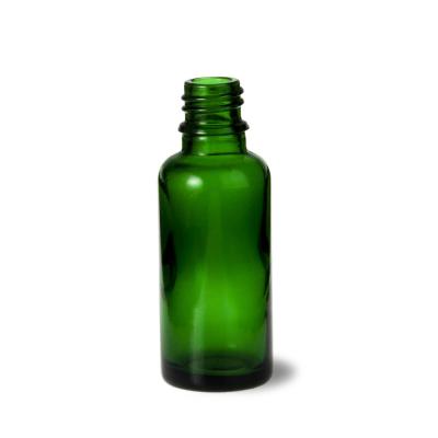 China Multifunctional Green Aromatherapy Glass Bottles Essential Oil Water Bottle for sale