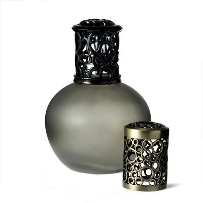 China 300Ml Black Oil Fragrance Lamps With Screen Printing Surface Handling for sale