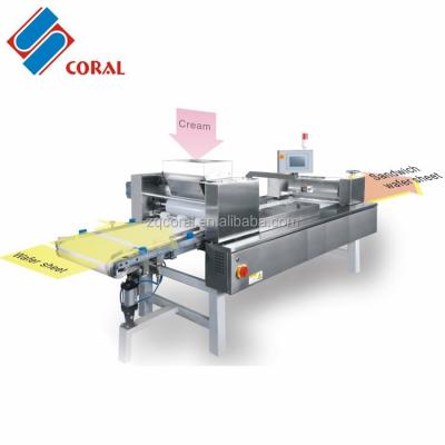 China food & Beverage Factory High Quality Wafer Cookie Cream Spreading Machine for sale