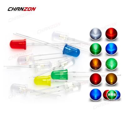 China DIY Hobby/DIP 3V RGB Round White Red Green Blue Yellow PCB/Arduino Lens Flashing Lamp/Replacement/Project 5mm Blinking LED Diode 5mm Light Emitting Diode for sale