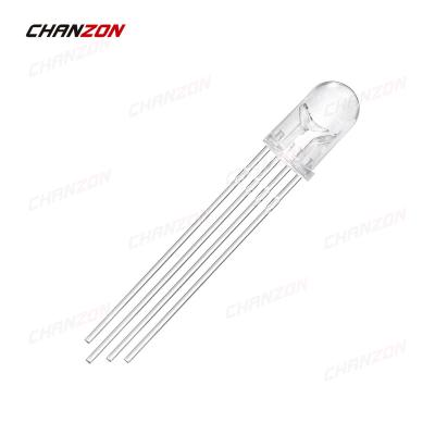 China DIY Hobby/Pin 3V Color 4 Multi-color PCB Common Anode/Arduino Diode/Spare/Project 5mm RGB LED Tri 5mm Clear Round DIY DIP Super Bright Light Emitting Diodes for sale