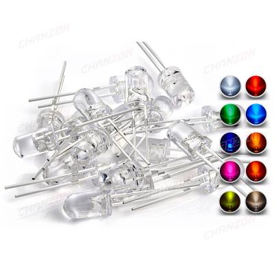 China DIY Hobby/PCB Blue Yellow Green UV Pink/Arduino Orange/Spare/Project 5mm LED Kit Pack Warm White Red 5mm Round Lamp Bulb Light Emitting Diode Assembly Assortment for sale