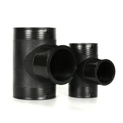 China PE100 SDR11 140mm HDPE Corrosion Resistant Equal HDPE Tee Electrofusion Fit Price for sale