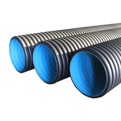 China NEW TYPE HDPE Corrugated Pipe 200mm Sewage Drain Water Drainage Price for sale