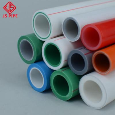 China Water supply orange/gray/green/white color PPR pipe and fittings for cold and hot water supply for sale