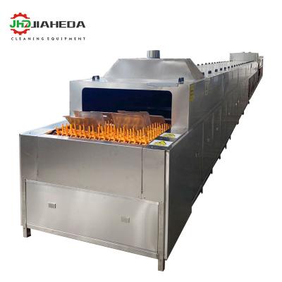 China Industrial parts cleaner stamping parts degreasing antirust cleaning line type ultrasonic cleaning spray piping conveyor manufacturers for sale