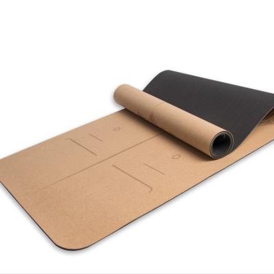 China High Quality Organic Rubber Mat Yoga Mat Fitness Mat Printed Design Cork Yoga Mat Eco-Friendly for sale