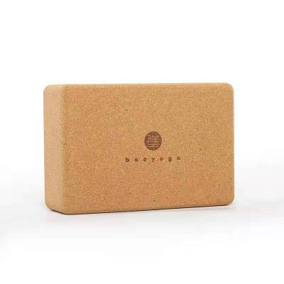 China Sustainable Manufacturers Supply Natural Cork Yoga Block Renewable Organic Yoga Brick for sale