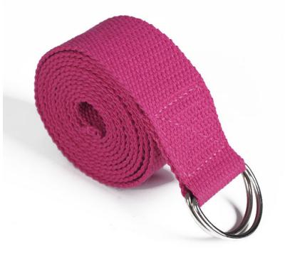 China Yoga Mat Bearing Durable Fitness Equipment Exercise Stretch Belt D Ring Exercise Belt For Yoga for sale