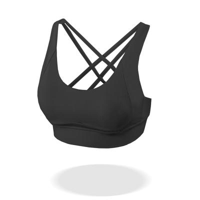 China 2021 High Quality Custom Made Moisture Wicking Breathable Durable Spandex Or Nylon Studio Yoga Bra for sale