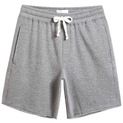 China Anti-Wrinkle Mens Casual Cotton Lounge Fleece Shorts Pockets Jogger Sporty Workout Gym Sweat Shorts for sale