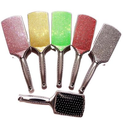 China Set with diomand palette small MOQ luxury bling hair brush hair brush for wholesale for sale