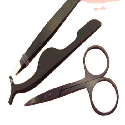 China Red Bling of Eyebrow Tweezers and Eyebrow Staple Tools and Mini Scissors for sale