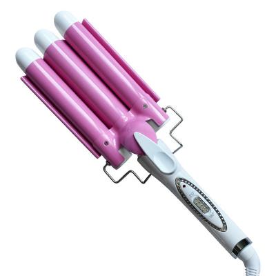 China Wholesale 3 Barrel Hair Curler Mermade Mermade Mermaid Hair Ceramic Coating Ceramic Coating Technology Nano Plate Hair Curler Adjustable Curling Iron Hesitate for sale