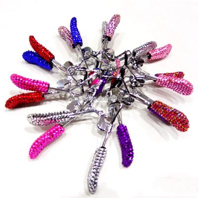 China Hot Selling New Arrival Iron Eyelash Curler With Bling Bling Crystal Eyelash Curler for sale