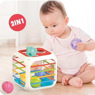 China Baby Fun Eco-friendly Material Shape Matching Box Toy Shape Educational Stacking Matching Toy HC557100 for sale