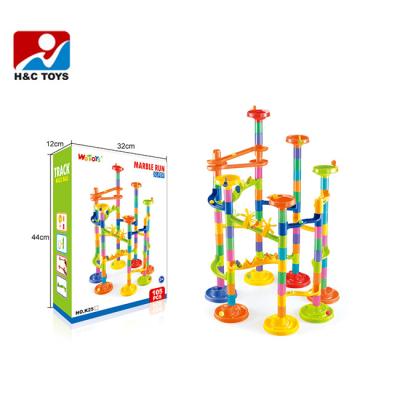 China Building Toy 105pcs Building Blocks Track Toy Children Plastic Marble Run Toy HC357198 for sale