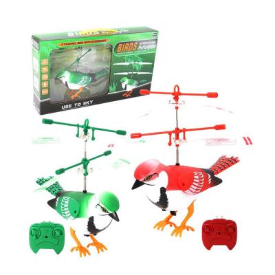 China Cute 3 channel radio control led birds rc toy flying bird for kids HC419243 16x5x13cm for sale